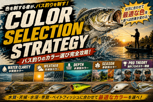 COLOR SELECTION STRATEGY バス釣りのカラー選び完全攻略 アイキャッチ画像