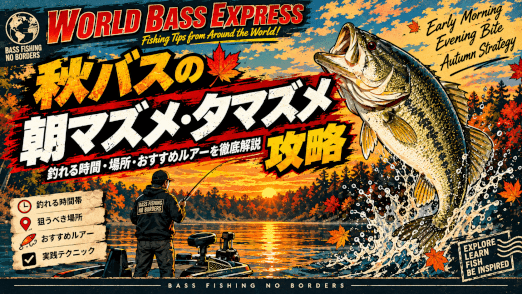 秋バスの朝マズメ・夕マズメ攻略|釣れる時間・場所・おすすめルアーを解説